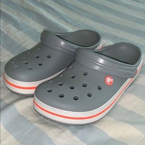 NWOT Crocs Gray|Orange